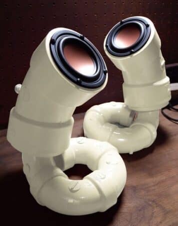 White Sea Cucumbers Audio Speakers Add a Touch of Pipes to Your House